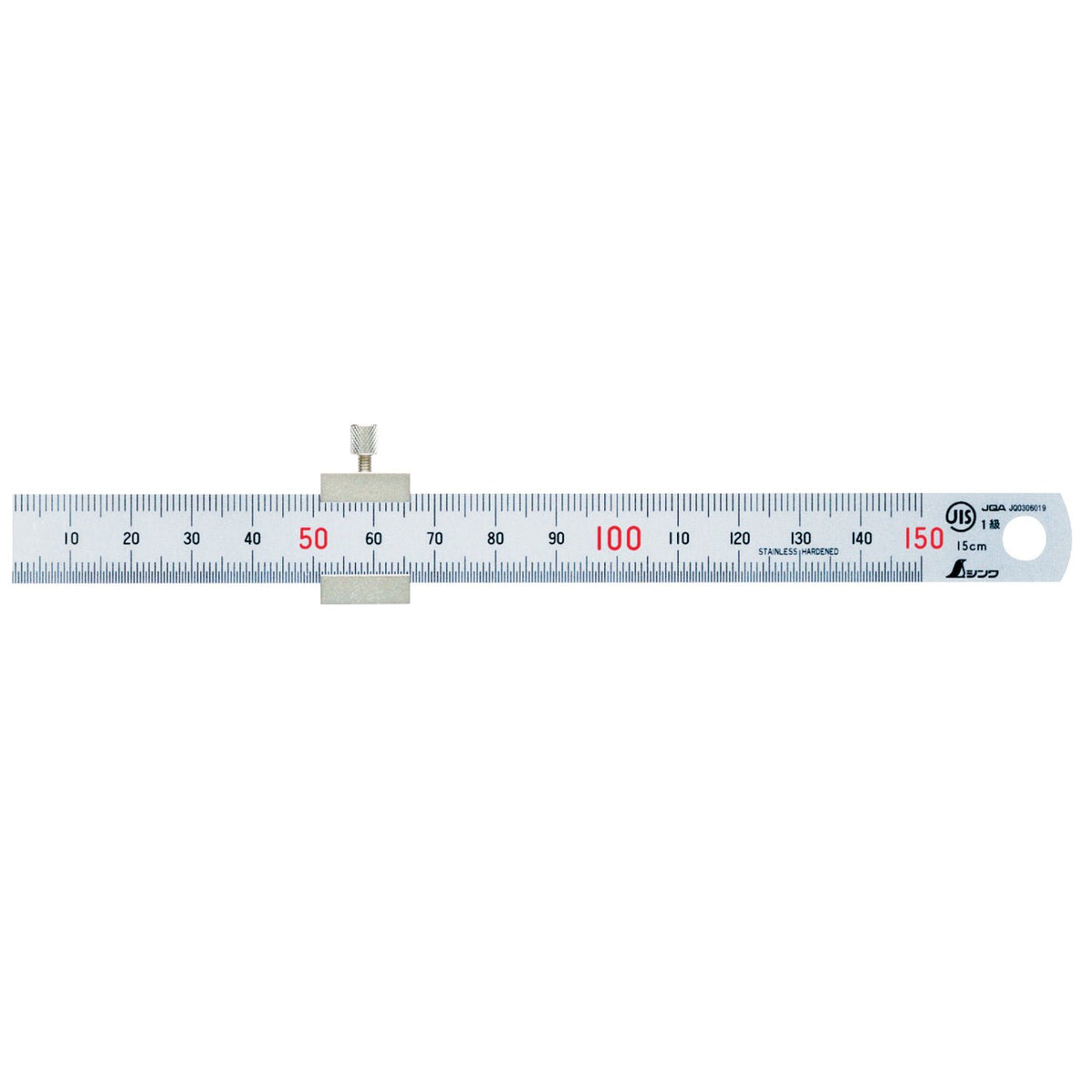Shinwa lineal med stop 150 mm