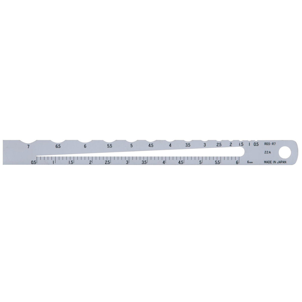 Shinwa Radius Måler A-1 Radius 0,5-7,0