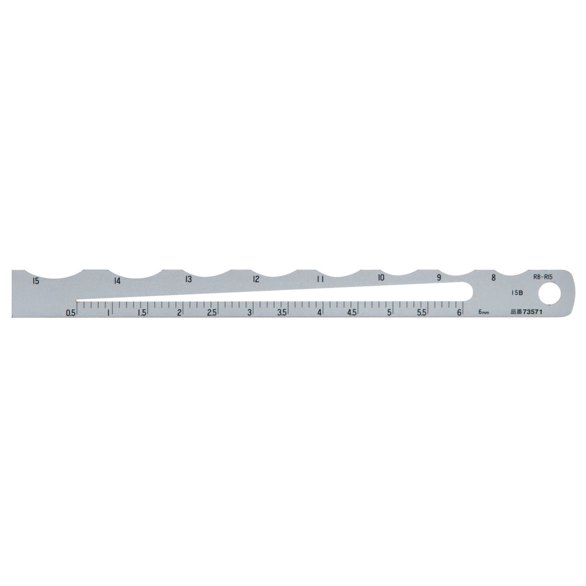Shinwa Radius Måler A-2 Radius 8-15 mm
